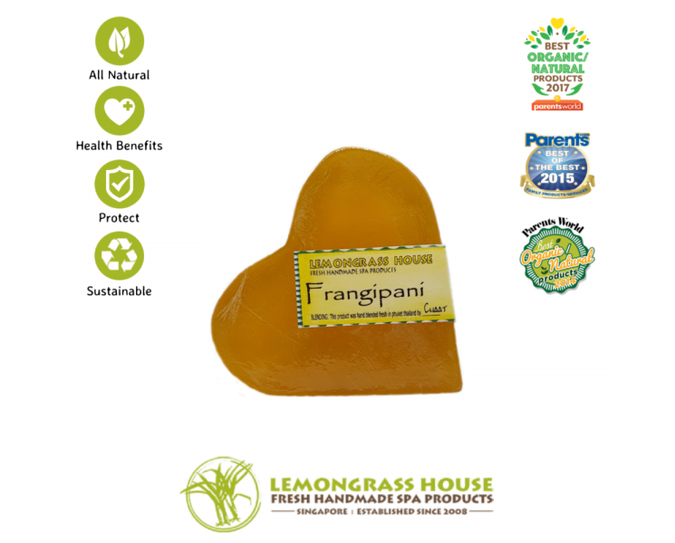 Frangipani Heart Shaped Handmade Soap