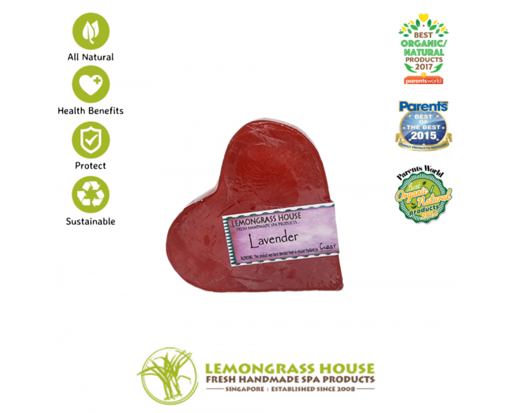 Lavender Heart Shaped Handmade Soap