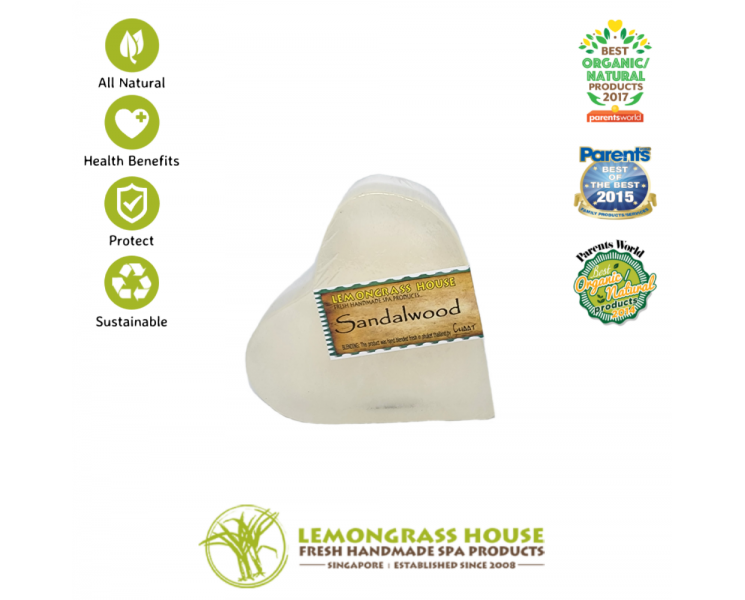 Sandalwood Heart Shaped Handmade Soap